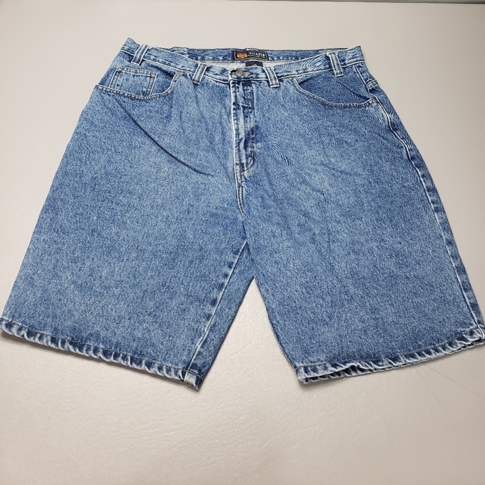 Mens route 66 relaxed fit jean shorts size 38